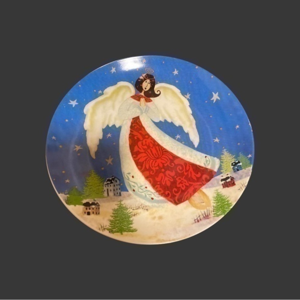 Rite Corp 4- Angel Salad/Dessert Christmas Plates